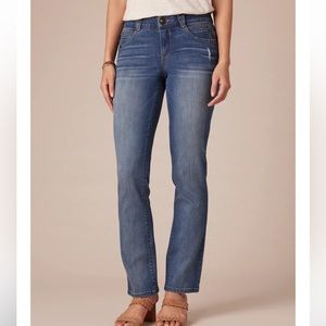 Democracy Stretch Blue Denim "Ab"solution® Straight Leg Jean